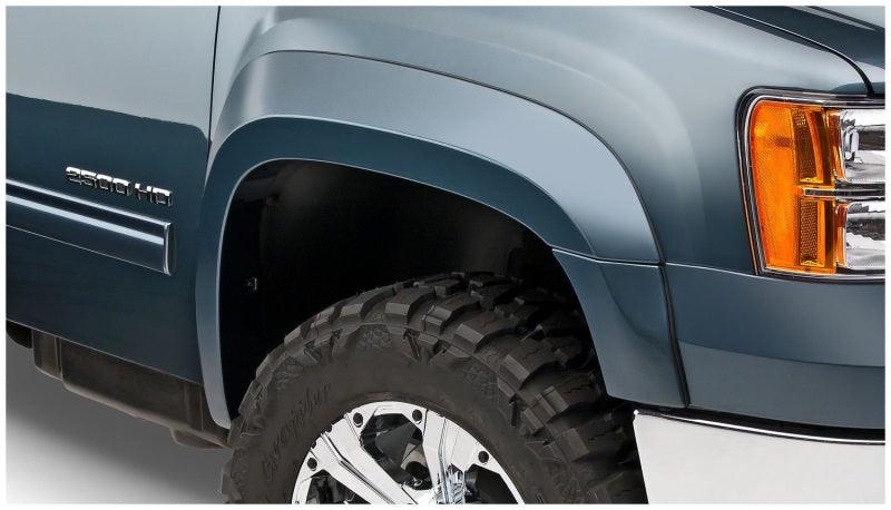 Bushwacker 07-13 GMC Sierra 1500 Fleetside Extend-A-Fender Style Flares 4pc 78.7/97.6in Bed - Black - Corvette Realm