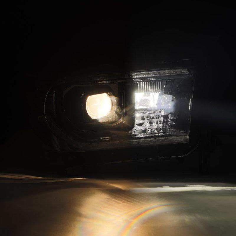 AlphaRex 07-13 Toyota Tundra/08-17 Toyota Sequoia G2 PRO-Series Projector Headlights Alpha-Black - Corvette Realm