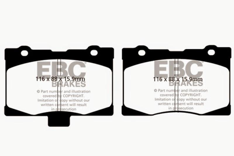 EBC 05-08 Acura RL 3.5 Yellowstuff Front Brake Pads - Corvette Realm