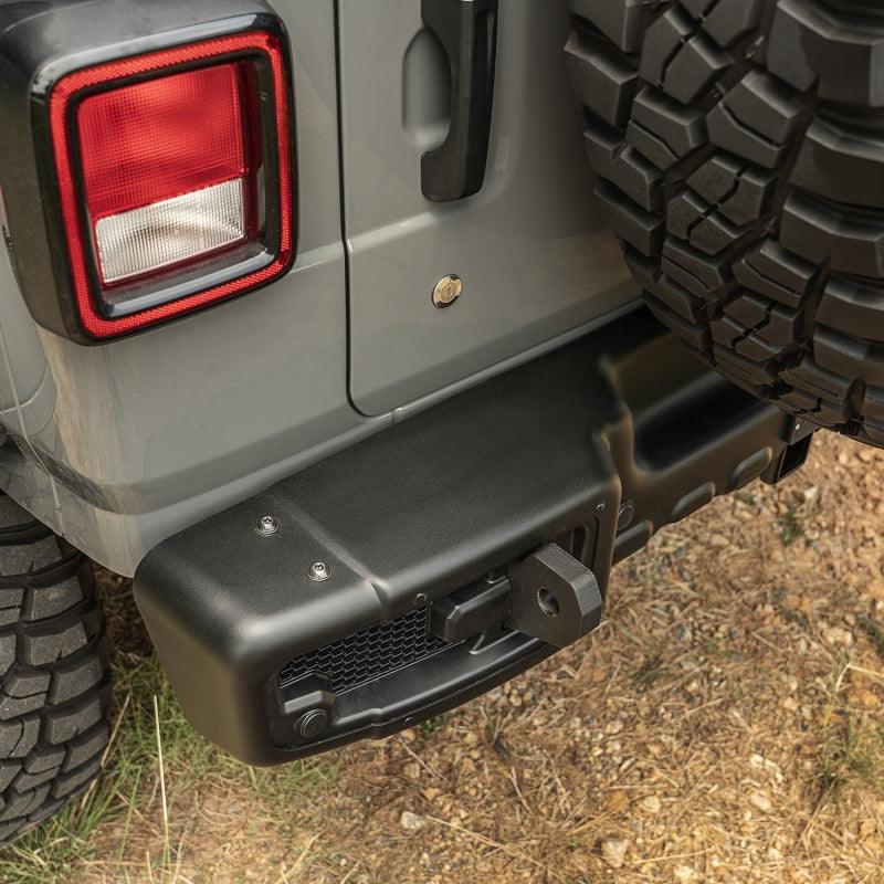 Rugged Ridge Spartacus Rear Bumper Black 18-20 Jeep Wrangler JL - Corvette Realm