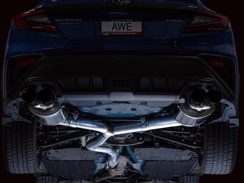 AWE Tuning 2022+ VB Subaru WRX Touring Edition Exhaust - Diamond Black Tips - Corvette Realm