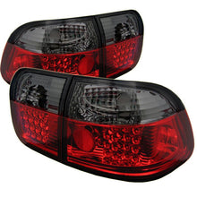 Load image into Gallery viewer, Spyder Honda Civic 96-98 4Dr LED Tail Lights Red Smoke ALT-YD-HC96-4D-LED-RS - Corvette Realm