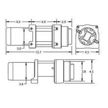 Load image into Gallery viewer, Superwinch 2500 LBS 12V DC 3/16in x 40ft Steel Rope Terra 2500 Winch - Gray Wrinkle