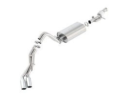 Borla 15-20 Cadillac Escalade / GMC Denali 6.2L V8 2.75in, 2.25in Dual Same Side Exit 4in Tips Touring Cat-Back Exhaust