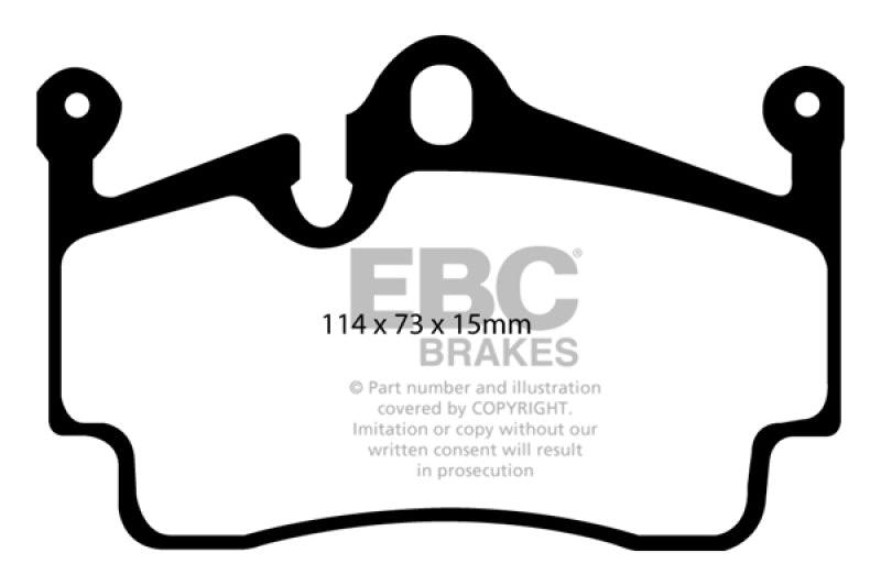 EBC 09-12 Porsche Boxster (Cast Iron Rotors only) 2.9 Bluestuff Rear Brake Pads - Corvette Realm