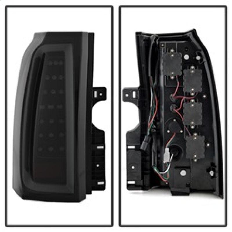 Spyder Chevy Tahoe / Suburban 15-17 LED Tail Lights - Black Smoke (ALT-YD-CTA15-LED-BSM) - Corvette Realm