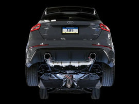 AWE Tuning Ford Focus RS Track Edition Cat-back Exhaust - Chrome Silver Tips - Corvette Realm
