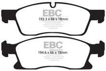 Load image into Gallery viewer, EBC 11+ Dodge Durango 3.6 Yellowstuff Front Brake Pads - Corvette Realm
