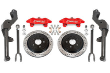Load image into Gallery viewer, BMR 10-15 Chevrolet Camaro 15in Conversion Kit w/ Drilled &amp; Slotted &amp; Red Calipers
