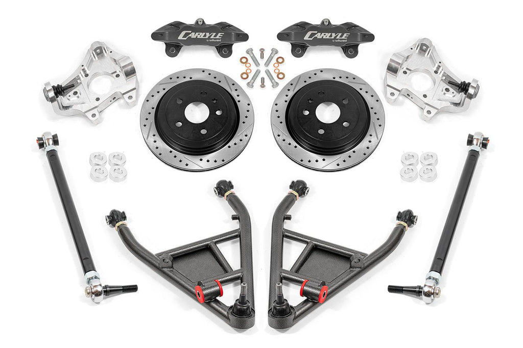 BMR 14-19 Chevrolet Corvette 15in Conversion Kit w/ Drilled & Slotted Rotors & Black Calipers