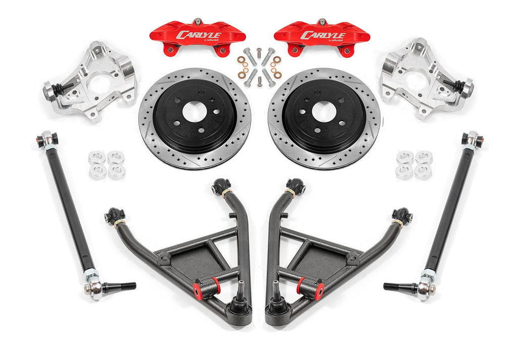 BMR 14-19 Chevrolet Corvette 15in Conversion Kit w/ Drilled & Slotted Rotors & Red Calipers