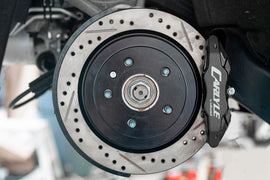 BMR 14-19 Chevrolet Corvette 17in Conversion Kit w/ Drilled & Slotted Rotors & Black Calipers