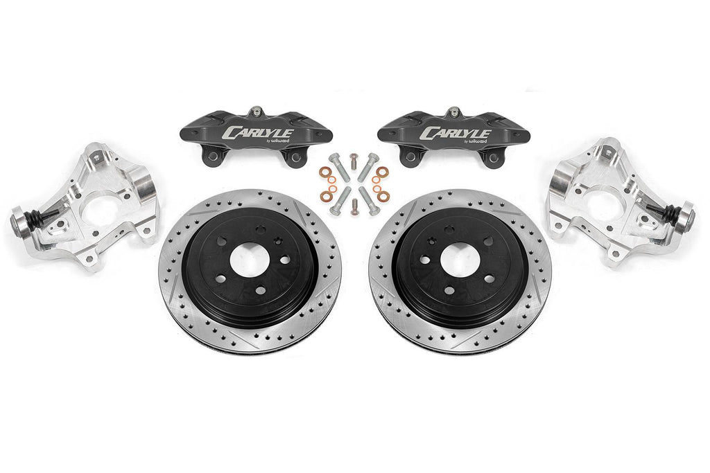 BMR 14-19 Chevrolet Corvette 17in Conversion Kit w/ Drilled & Slotted Rotors & Black Calipers