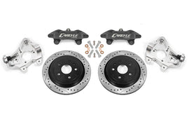 BMR 14-19 Chevrolet Corvette 17in Conversion Kit w/ Drilled & Slotted Rotors & Black Calipers