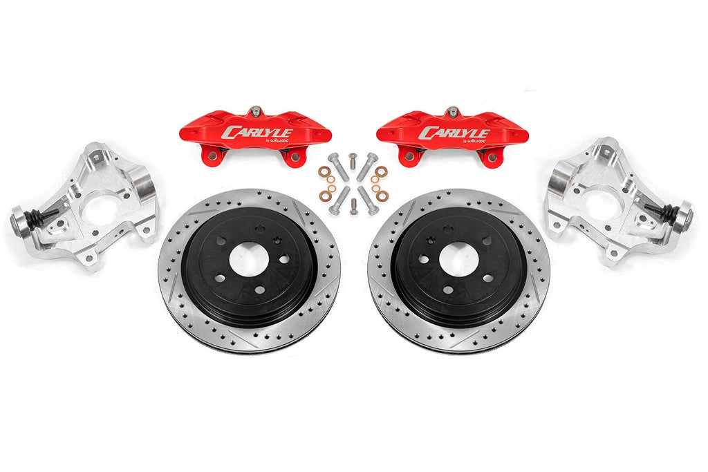 BMR 14-19 Chevrolet Corvette 17in Conversion Kit w/ Drilled & Slotted Rotors & Red Calipers