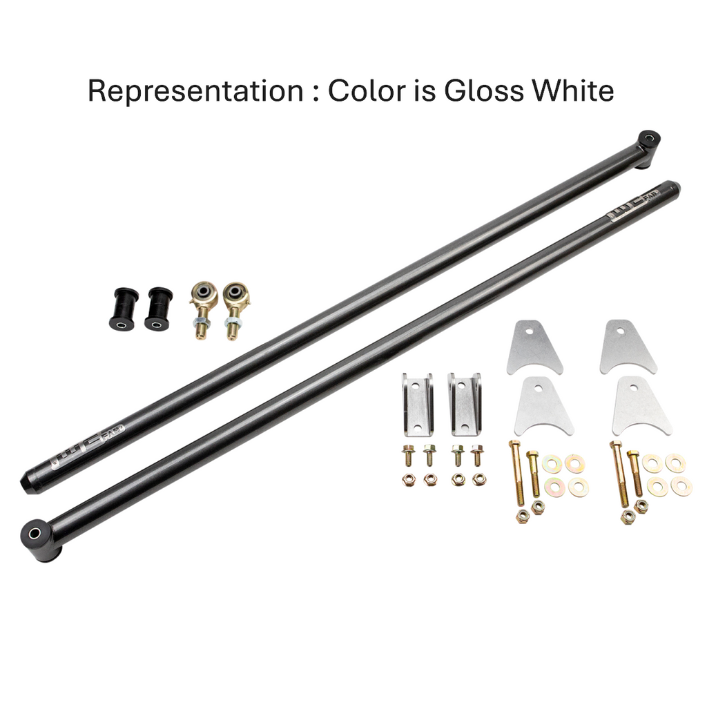 Wehrli 99-18 Ford / Ram Univ RCLB/CCSB/ECSB 60in Traction Bar Kit - Gloss White
