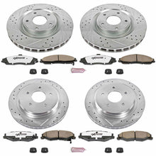 Load image into Gallery viewer, Power Stop 05-13 C6 Corvette Front &amp; Rear Z26 Street Warrior Brake Kit