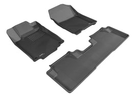 3D MAXpider 2012-2016 Honda CRV Kagu 1st & 2nd Row Floor Mats - Black