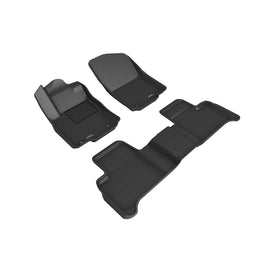 3D MAXpider 2012-2018 Mercedes-Benz GLE-Class/ML-Class Kagu 1st & 2nd Row Floor Mats - Black