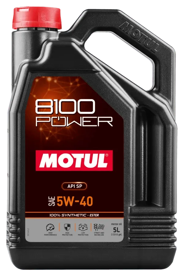 Motul 5L 8100 Power 5W40 - Corvette Realm