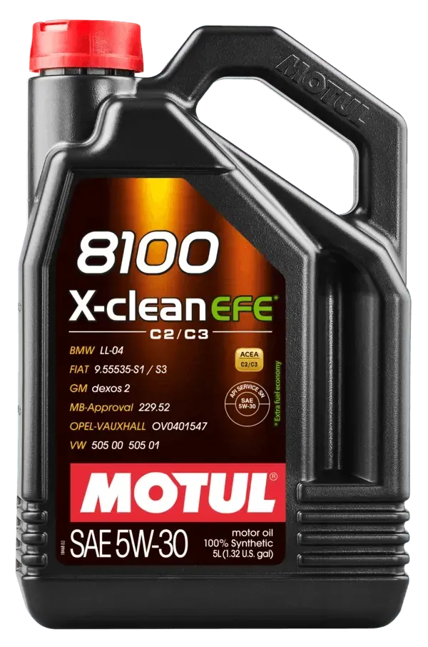 Motul 5L Synthetic Engine Oil 8100 X-Clean 5W30 - Corvette Realm