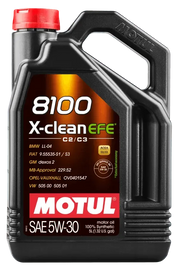 Motul 5L Synthetic Engine Oil 8100 X-Clean 5W30 - Corvette Realm