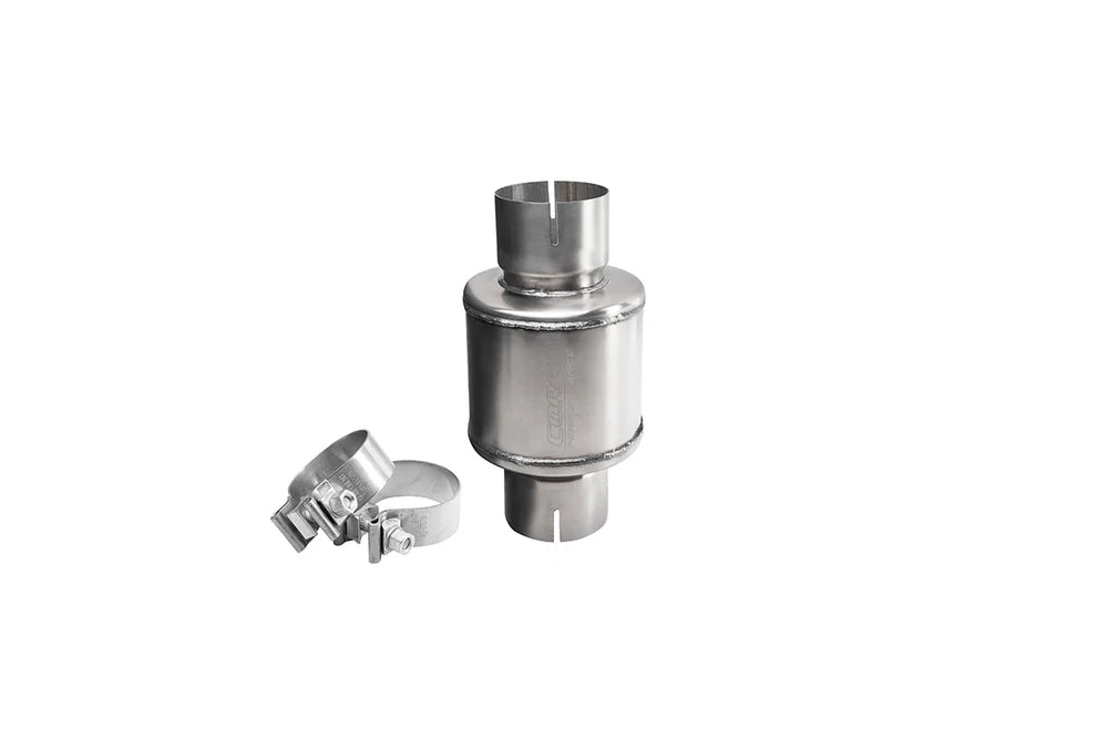 Corsa 304 S tainless Steel 3in Pro Series Packed Resonator (Slip Fit) (2-3DB) - Brushed