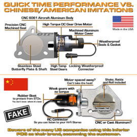 QTP Single 3in Electric Valve / Wiring / 1 Toggle Switch / 1 3in SS Exhaust Cutout