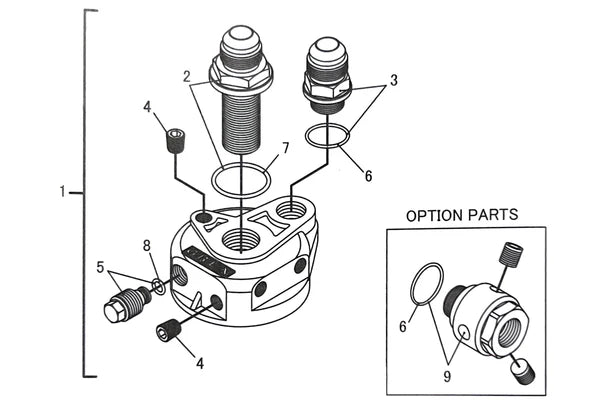 GReddy Type G Oil Block Assembly .75x16 AN10