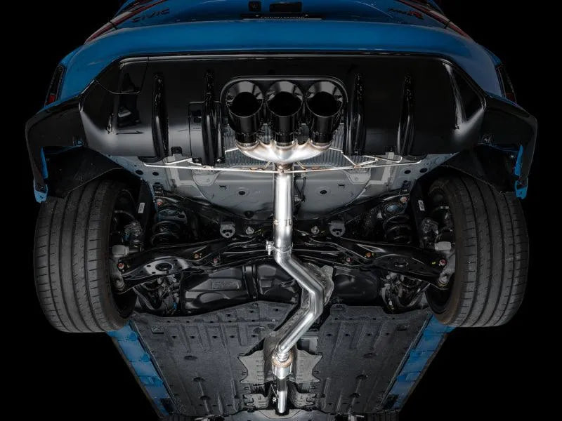 AWE Tuning 2023 Honda Civic Type R FL5 Track Edition Exhaust w/ Triple Diamond Black Tips - Corvette Realm