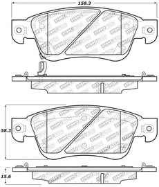 StopTech Performance 07-08 Infiniti G35 2WD Sedan / 08 Infiniti G37 Coupe Front Brake Pads - Corvette Realm