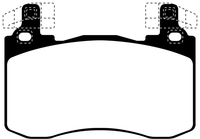 EBC 2017+ Kia Stinger 3.3L Twin Turbo Redstuff Front Brake Pads - Corvette Realm