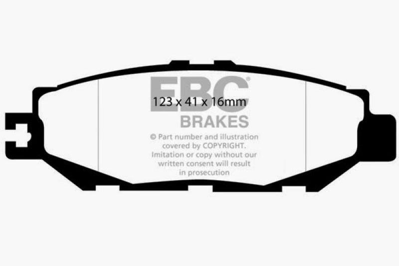 EBC 93-94 Lexus LS400 4.0 Redstuff Rear Brake Pads - Corvette Realm