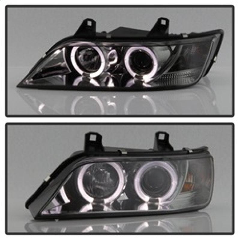 Spyder BMW Z3 96-02 Projector Headlights LED Halo Smoke High H1 Low H1 PRO-YD-BMWZ396-HL-SM - Corvette Realm