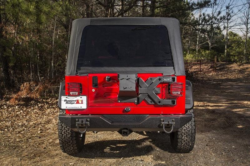 Rugged Ridge Spartacus HD Tire Carrier Whl Mount 87-06 YJ/TJ - Corvette Realm