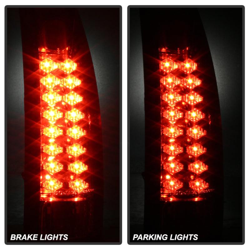 Spyder Chevy C/K Series 1500 88-98/Blazer 92-94 LED Tail Lights Red Clear ALT-YD-CCK88-LED-RC - Corvette Realm