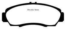 Load image into Gallery viewer, EBC 01-03 Acura CL 3.2 Yellowstuff Front Brake Pads - Corvette Realm
