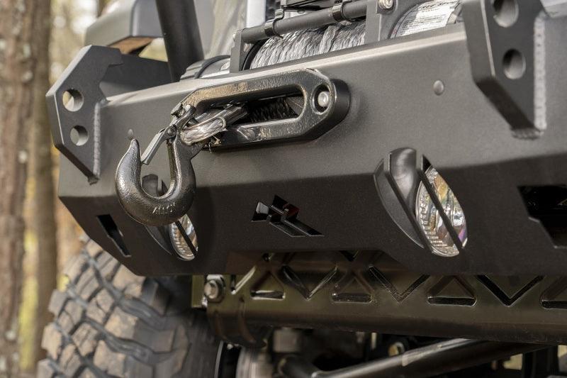 Rugged Ridge HD Bumper Full Width Front 07-18 Jeep Wrangler JK 18-20 Jeep Wrangler JL 2020 JT - Corvette Realm