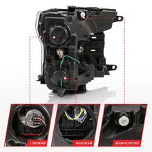 Load image into Gallery viewer, ANZO 2018-2019 Ford F-150 Projector Plank Style H.L. Black Amber (Without Switchback) - Corvette Realm