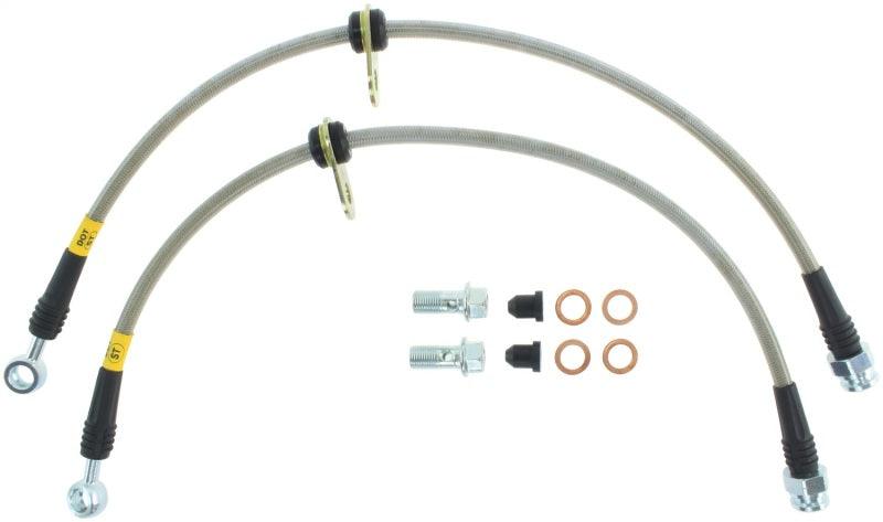 StopTech 06-14 Honda Ridgeline Stainless Steel Front Brake lines - Corvette Realm