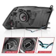Load image into Gallery viewer, ANZO 2009-2018 Dodge Ram 1500/ 2500/ 3500 Crystal Headlights w/ Light Bar Chrome Housing - Corvette Realm