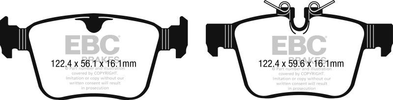 EBC 2016+ Jaguar F-Pace 2.0L TD (180) Yellowstuff Rear Brake Pads - Corvette Realm