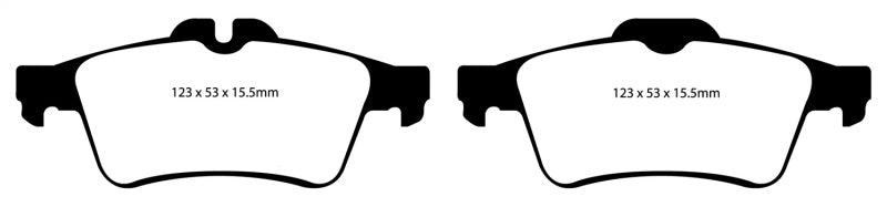 EBC 08-10 Chevrolet Cobalt 2.0 Turbo (SS) Redstuff Rear Brake Pads - Corvette Realm