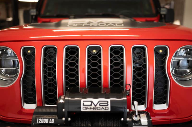 DV8 Offroad 2018+ Jeep JL Grill Amber Marker Lights - Corvette Realm