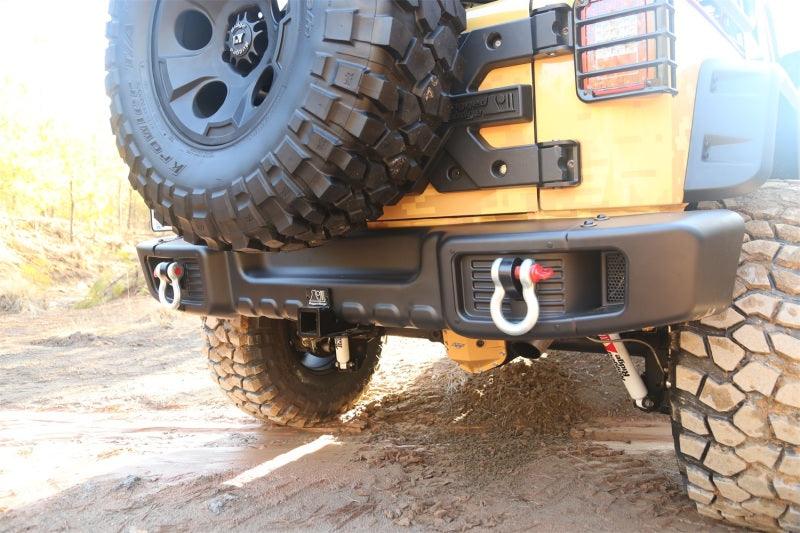 Rugged Ridge Spartacus Rear Bumper Black 07-18 Jeep Wrangler - Corvette Realm