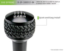 Load image into Gallery viewer, DV8 Offroad 2005-2010 Jeep TJ/JK 6-Speed Shift Knob Black Finish - Corvette Realm