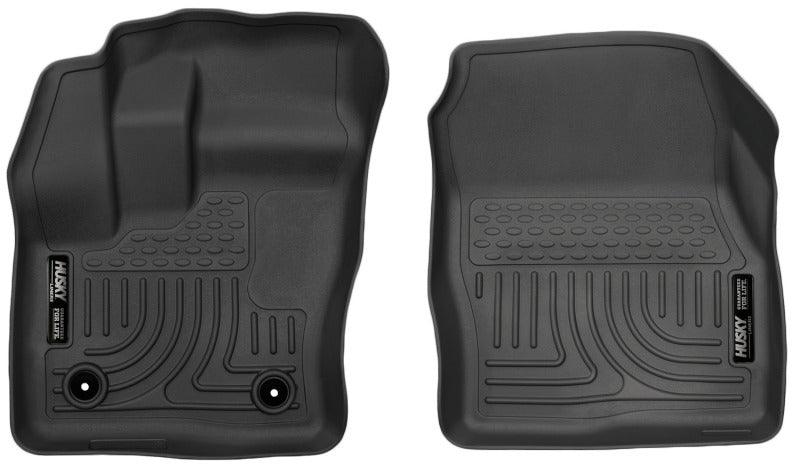 Husky Liners 2014-2015 Ford Transit Connect WeatherBeater Front Black Floor Liners - Corvette Realm