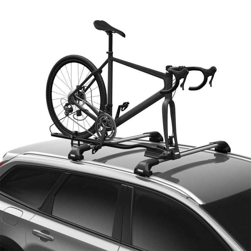 Thule FastRide Fork-Mount Roof Bike Rack (For Quick-Release Bikes/Adapter Req. for Thru-Axle) - Blk - Corvette Realm