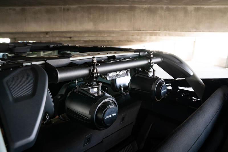 DV8 Offroad 21-22 Ford Bronco 4dr Rear Speaker & Light Mount Bar - Corvette Realm