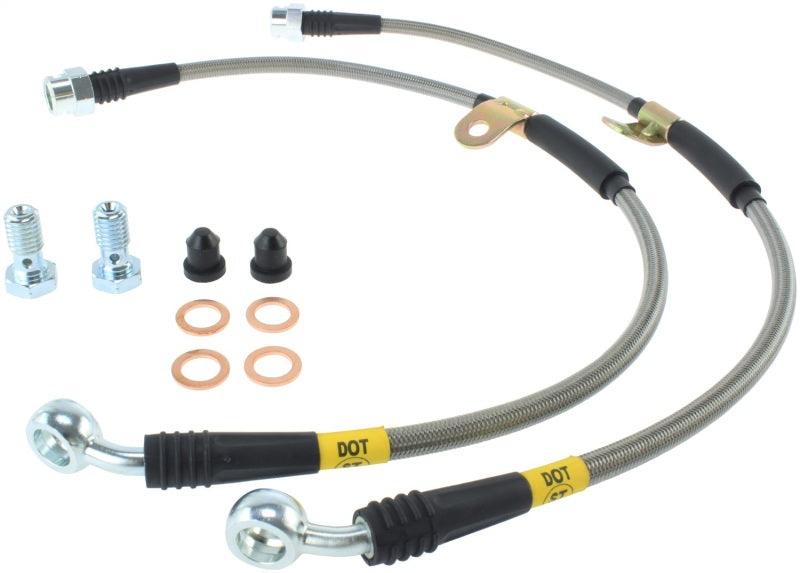 StopTech 07-08 Cadillac Escalade Stainless Steel Front Brake Lines - Corvette Realm